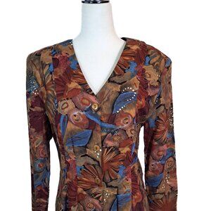 One of Kind Unique Vintage 90s Button up dress Like New!